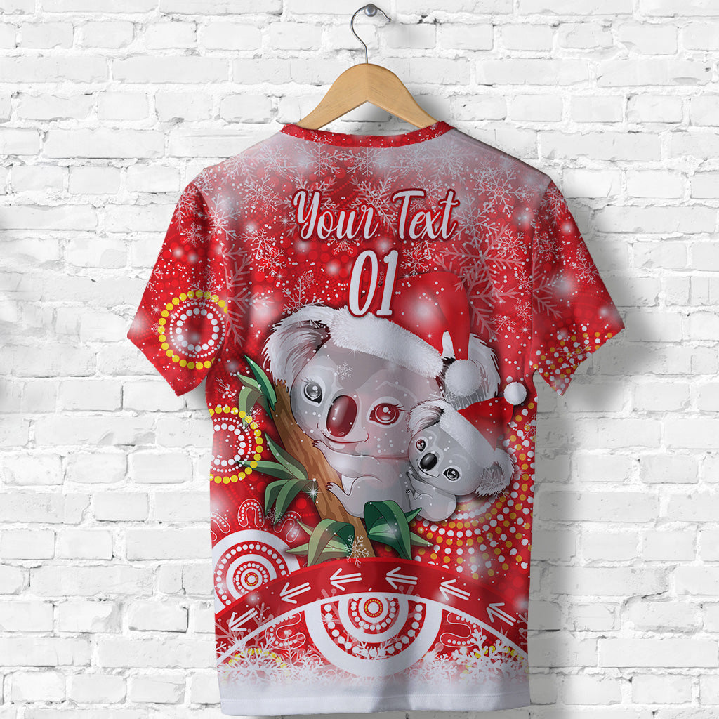custom-personalised-australia-koala-christmas-t-shirt-original-style-red