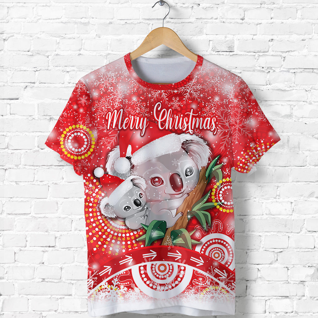 custom-personalised-australia-koala-christmas-t-shirt-original-style-red