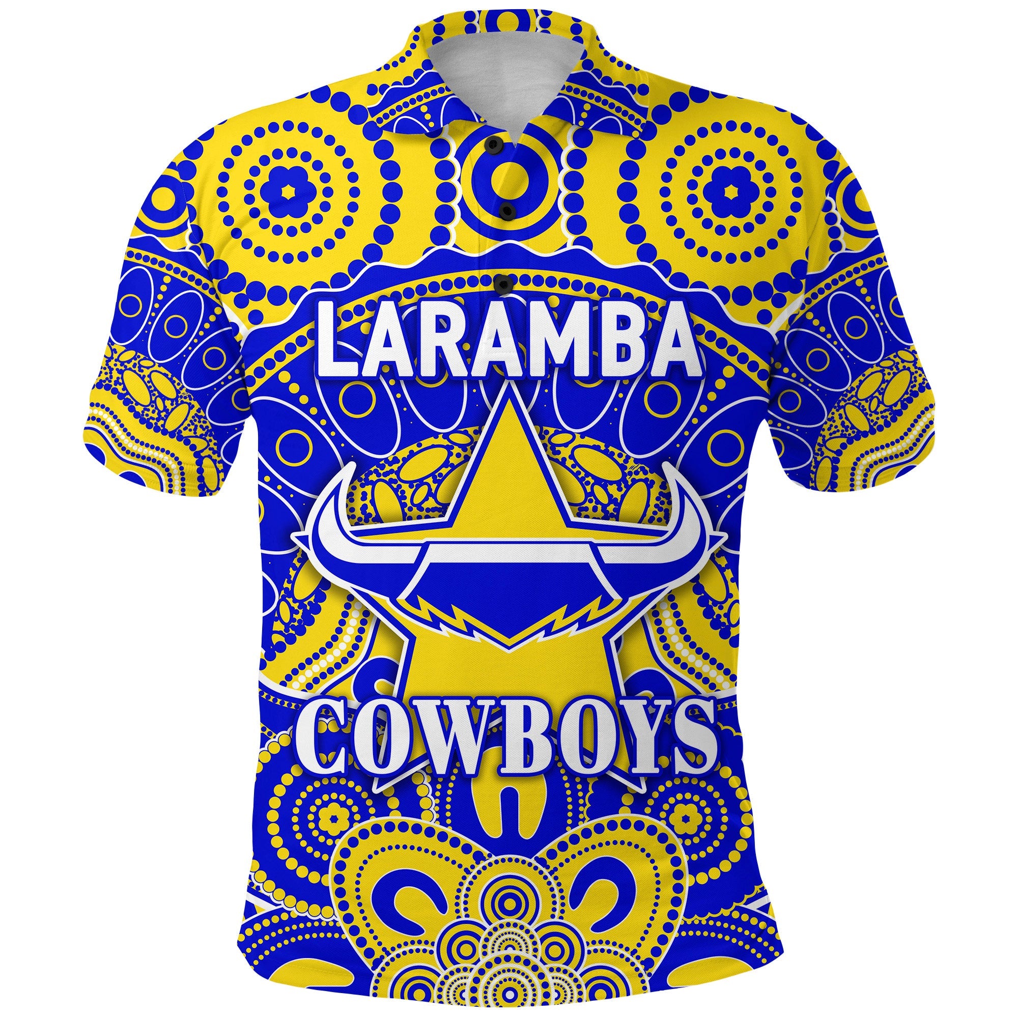 custom-personalised-laramba-cowboys-football-club-polo-shirt-indigenous-style-custom-text-and-number