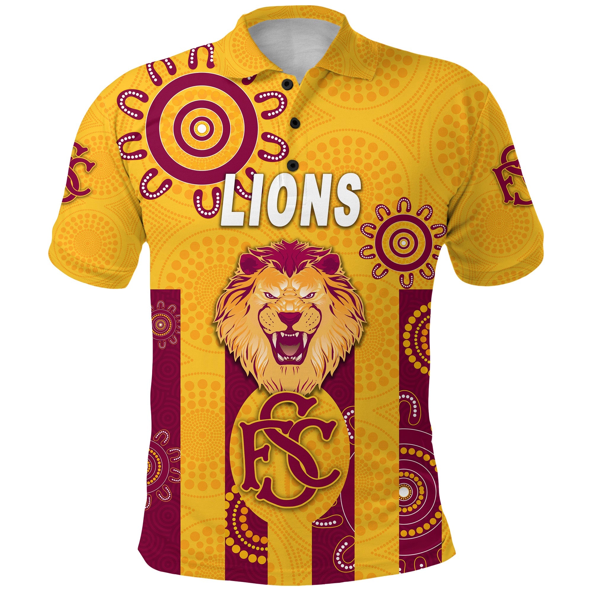 custom-personalised-subiaco-football-club-polo-shirt-lions-indigenous-version-gold-custom-text-and-number
