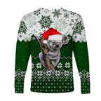 aboriginal-christmas-2022-koala-long-sleeve-shirts-green-style