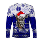 aboriginal-christmas-2022-koala-long-sleeve-shirts-blue-style
