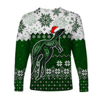 aboriginal-christmas-2022-kangaroo-long-sleeve-shirts-green-style
