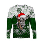 aboriginal-christmas-2022-koala-long-sleeve-shirts-green-style