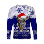 aboriginal-christmas-2022-koala-long-sleeve-shirts-blue-style
