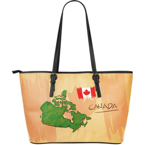 love-canada-large-leather-tote-bag