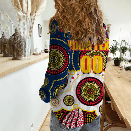 custom-personalised-and-number-crows-afl-women-casual-shirt-aboriginal-patterns