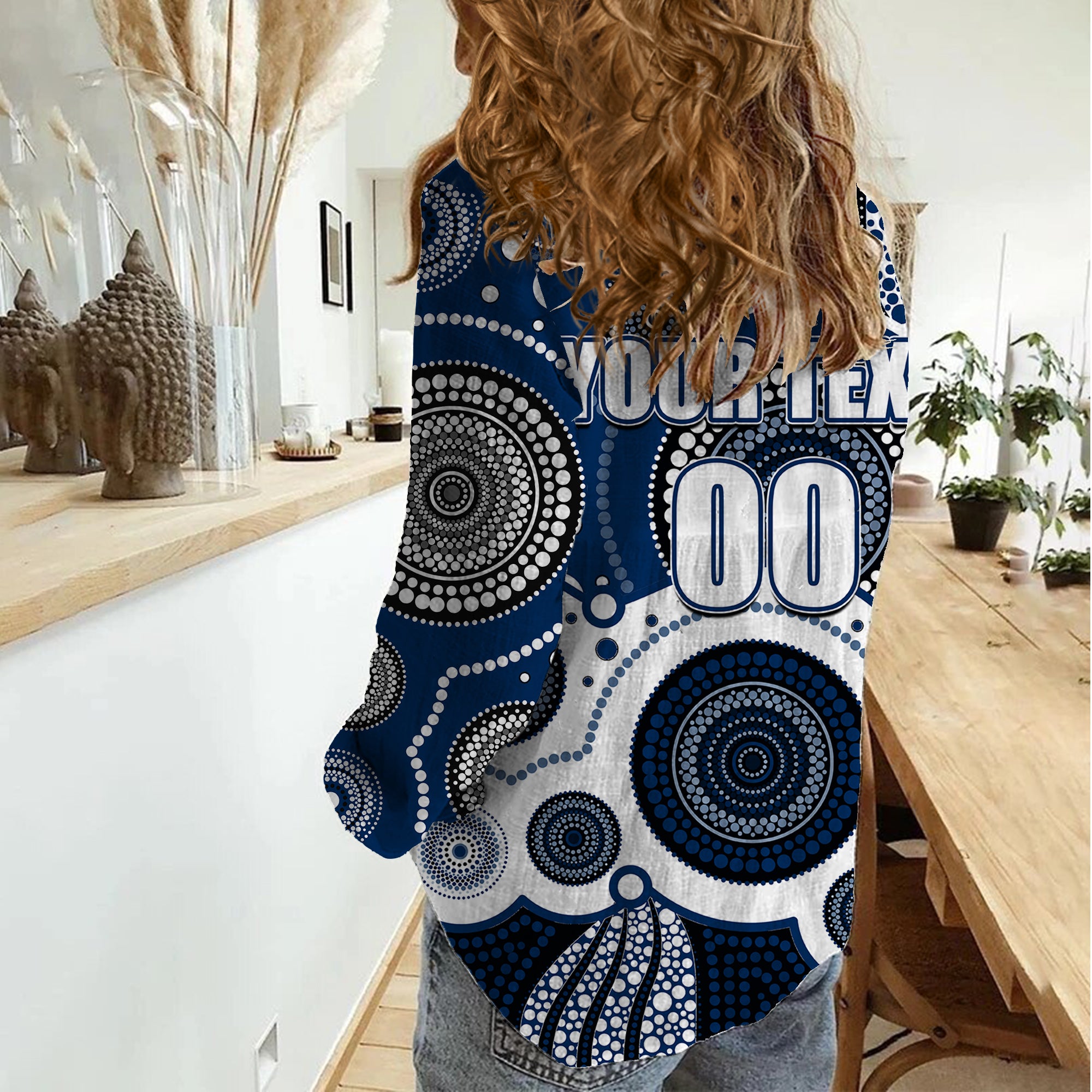 custom-personalised-and-number-cats-afl-women-casual-shirt-aboriginal-patterns