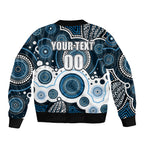 custom-personalised-and-number-blues-afl-bomber-jacket-aboriginal-patterns