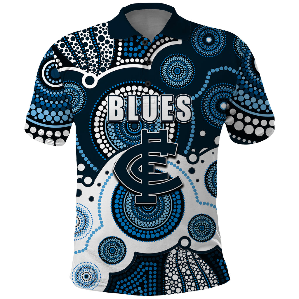custom-personalised-and-number-blues-afl-polo-shirt-aboriginal-patterns