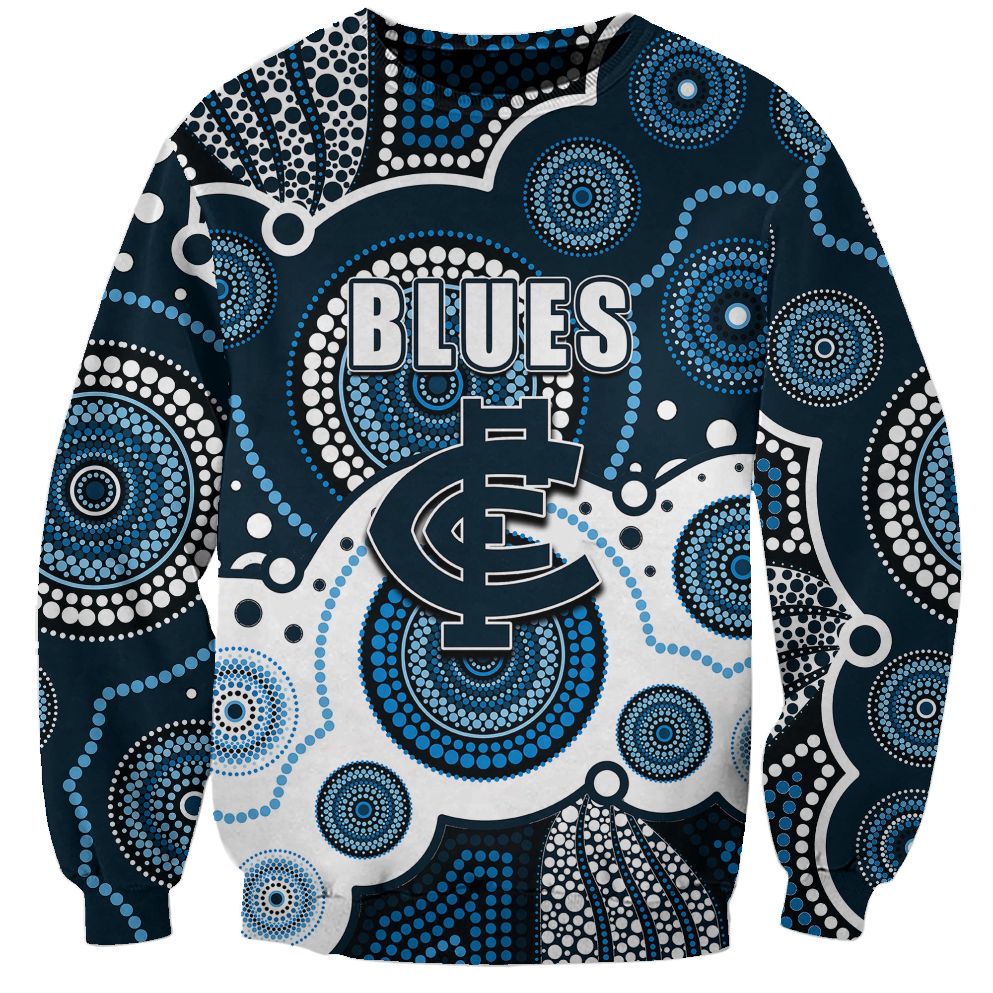 custom-personalised-and-number-blues-afl-sweatshirt-aboriginal-patterns