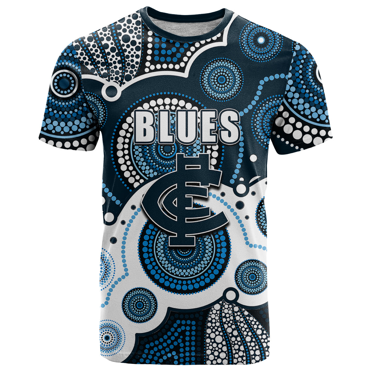 custom-personalised-and-number-blues-afl-t-shirt-aboriginal-patterns