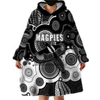 custom-personalised-and-number-magpies-afl-wearable-blanket-hoodie-aboriginal-patterns
