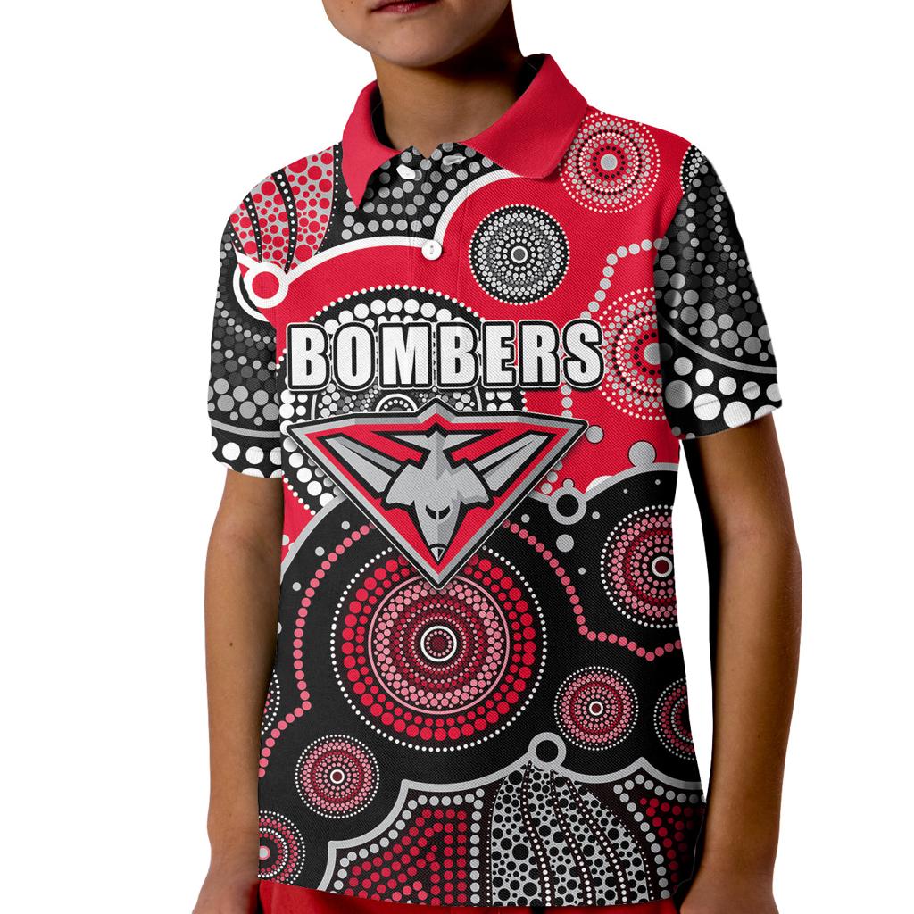 custom-personalised-and-number-bombers-afl-kid-polo-shirt-aboriginal-patterns
