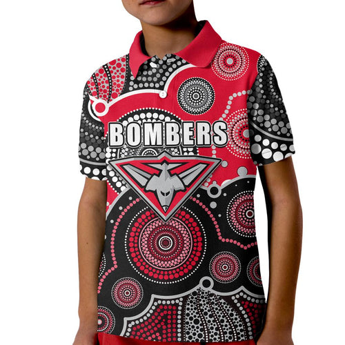 custom-personalised-and-number-bombers-afl-kid-polo-shirt-aboriginal-patterns