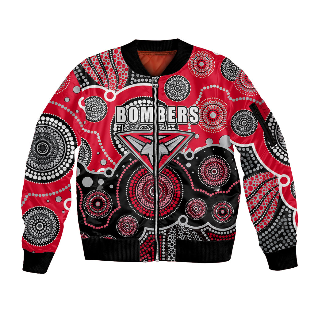 custom-personalised-and-number-bombers-afl-sleeve-zip-bomber-jacket-aboriginal-patterns