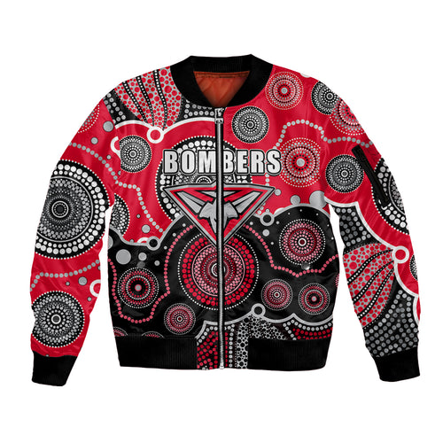 custom-personalised-and-number-bombers-afl-sleeve-zip-bomber-jacket-aboriginal-patterns