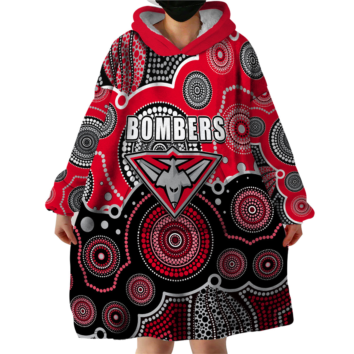 custom-personalised-and-number-bombers-afl-wearable-blanket-hoodie-aboriginal-patterns