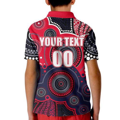 custom-personalised-and-number-demons-afl-kid-polo-shirt-aboriginal-patterns