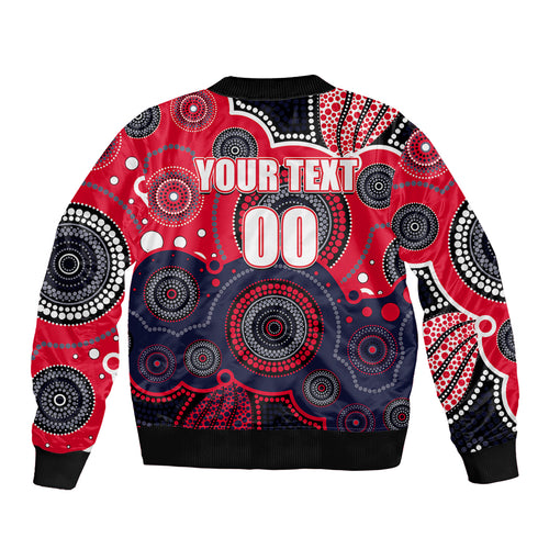 custom-personalised-and-number-demons-afl-sleeve-zip-bomber-jacket-aboriginal-patterns