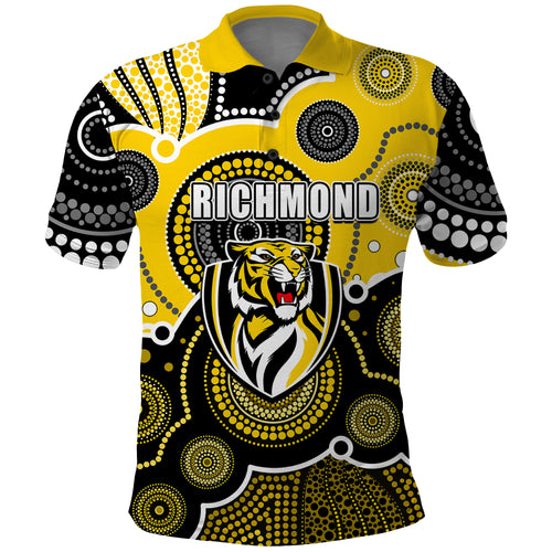 custom-personalised-and-number-yellow-afl-polo-shirt-aboriginal-patterns