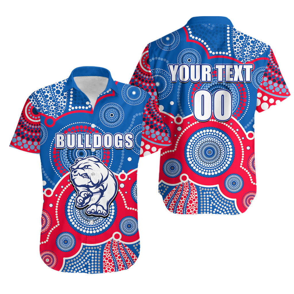custom-personalised-and-number-bulldogs-afl-hawaiian-shirt-aboriginal-patterns