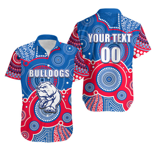 custom-personalised-and-number-bulldogs-afl-hawaiian-shirt-aboriginal-patterns