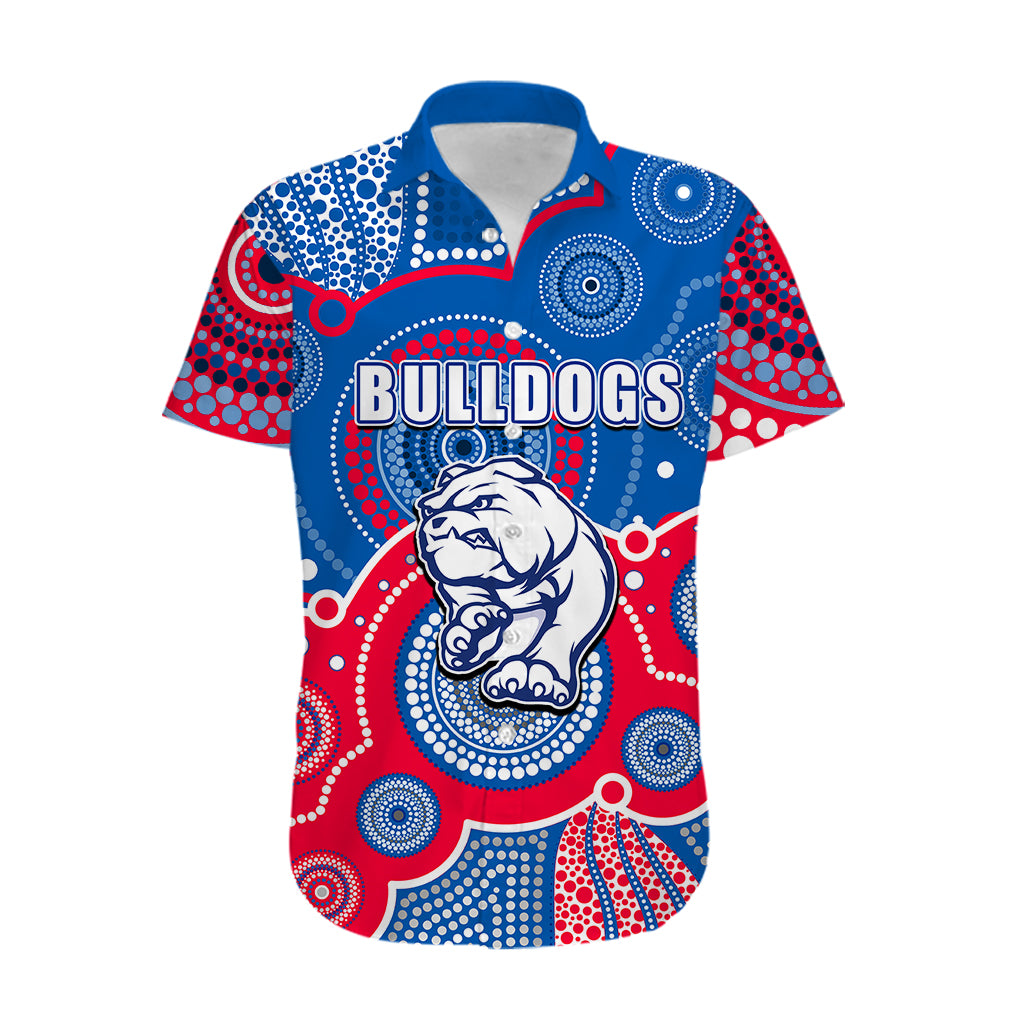 custom-personalised-and-number-bulldogs-afl-hawaiian-shirt-aboriginal-patterns