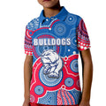 custom-personalised-and-number-bulldogs-afl-kid-polo-shirt-aboriginal-patterns