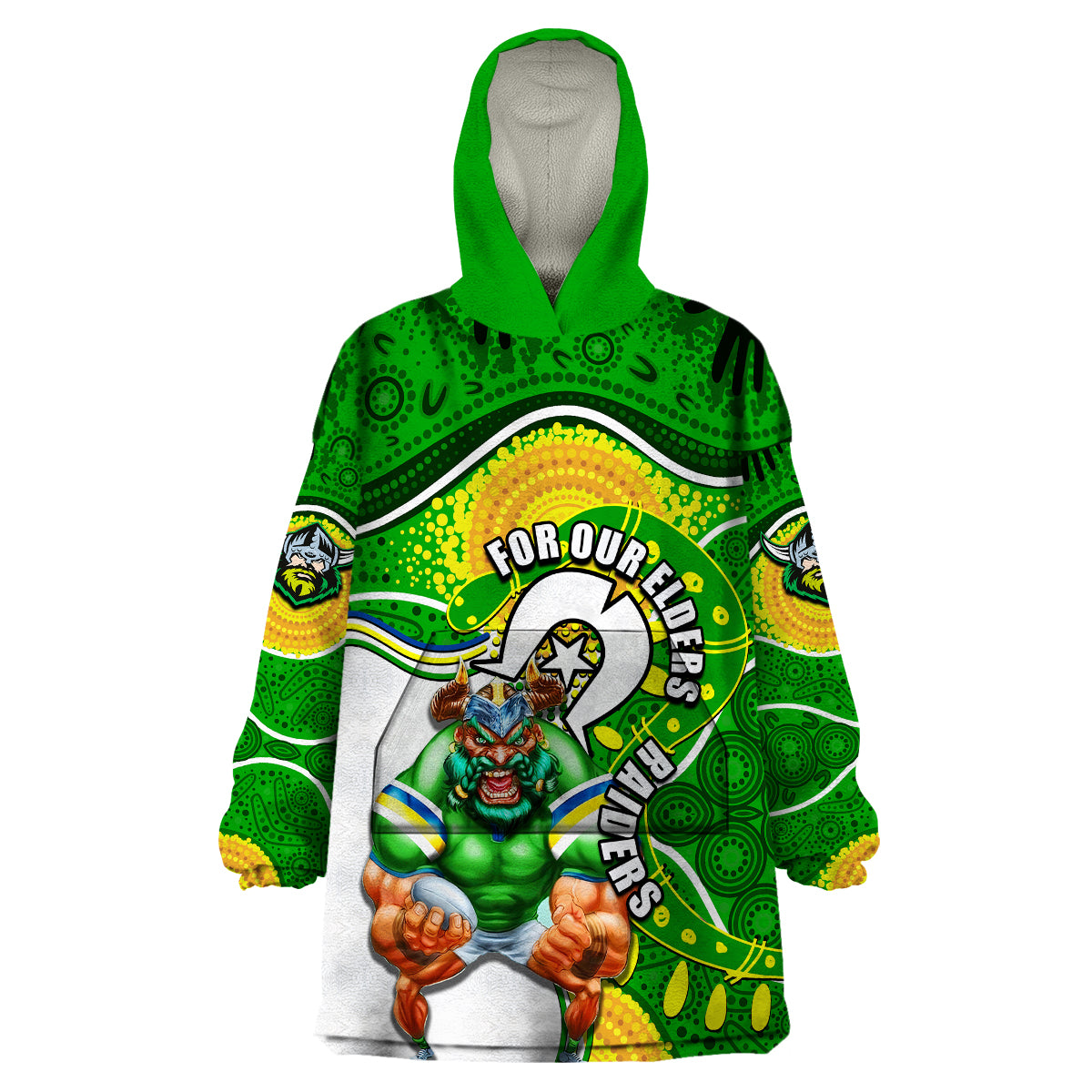 raiders-mascot-nrl-wearable-blanket-hoodie-naidoc