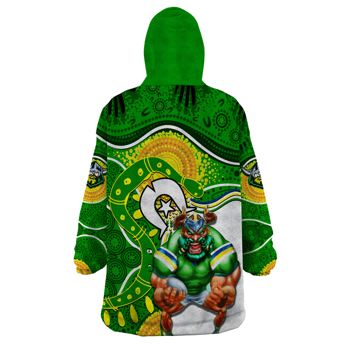 raiders-mascot-nrl-wearable-blanket-hoodie-naidoc