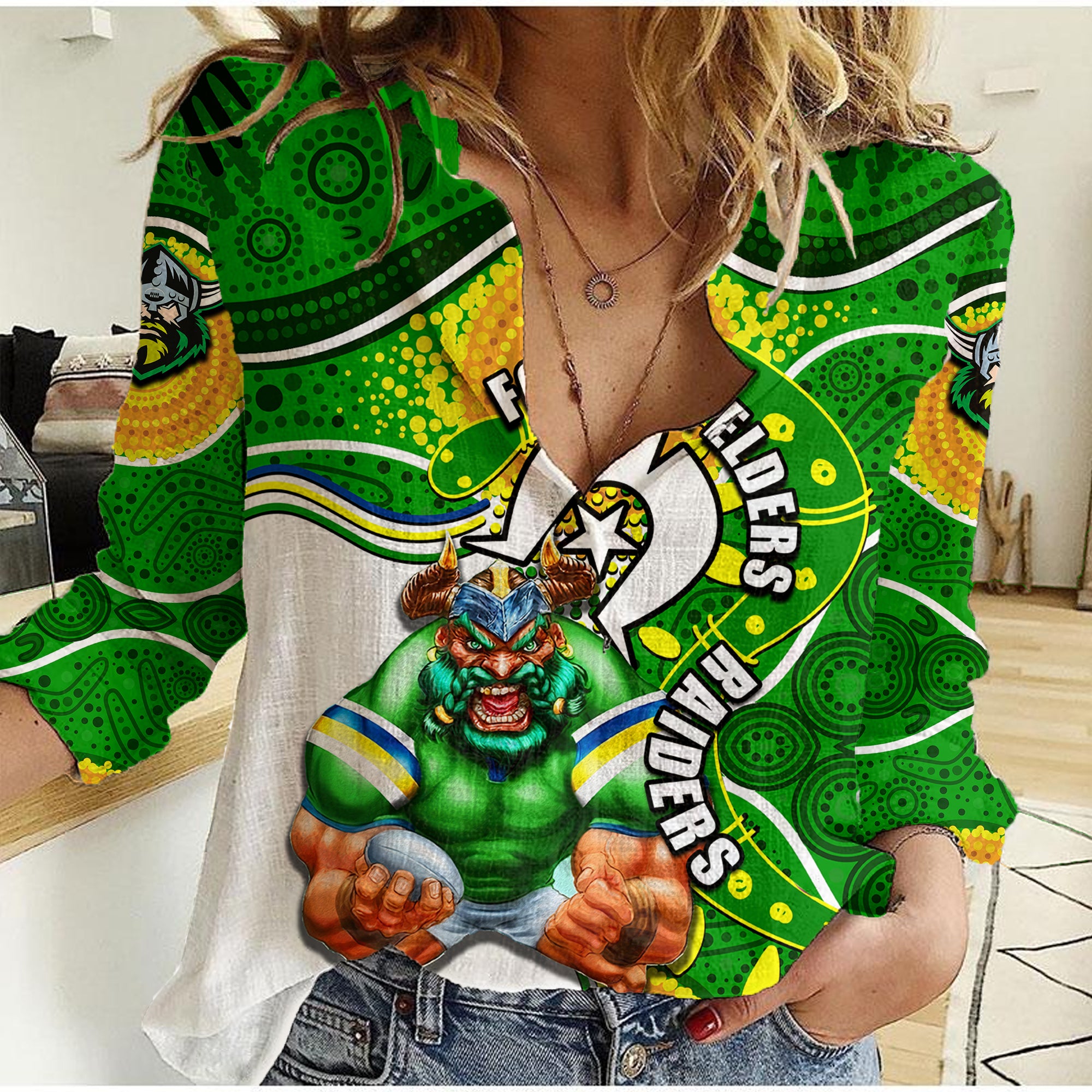 raiders-mascot-nrl-women-casual-shirt-naidoc