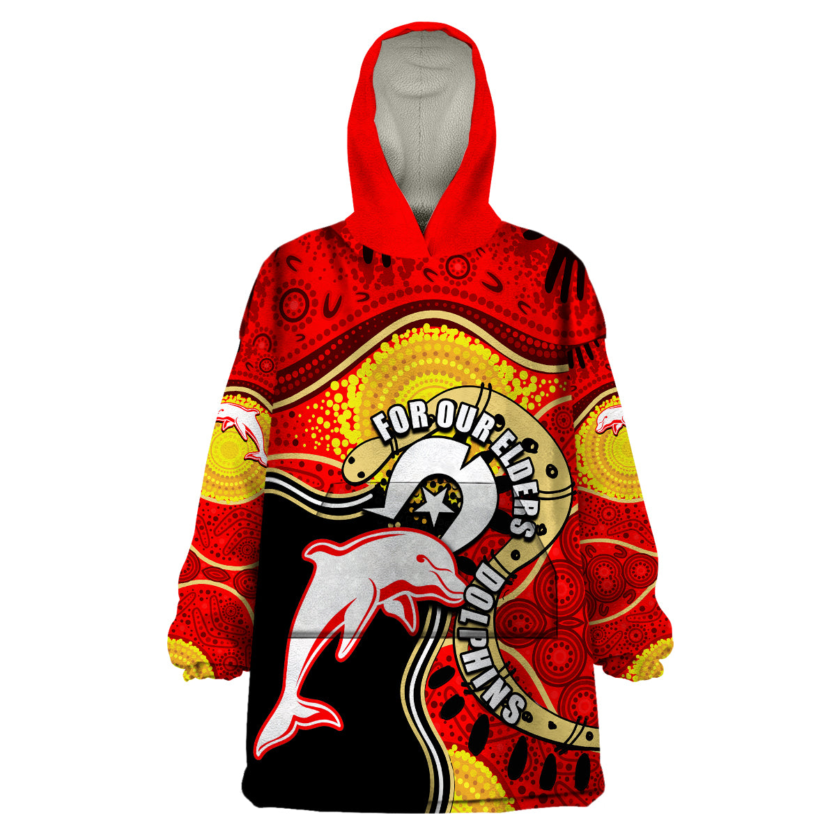 dolphins-mascot-nrl-wearable-blanket-hoodie-naidoc