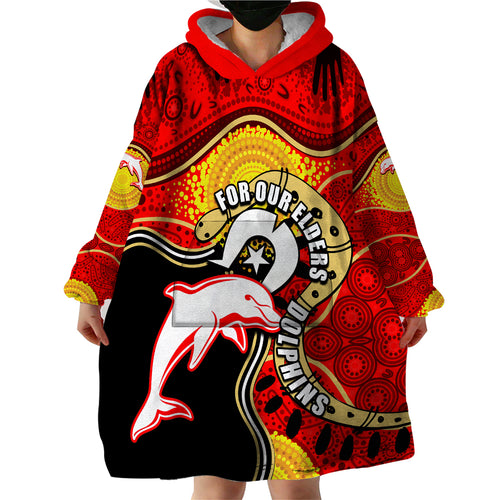 dolphins-mascot-nrl-wearable-blanket-hoodie-naidoc