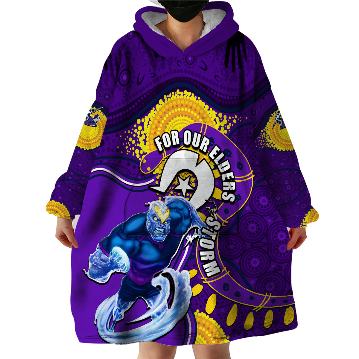 storm-mascot-nrl-wearable-blanket-hoodie-naidoc