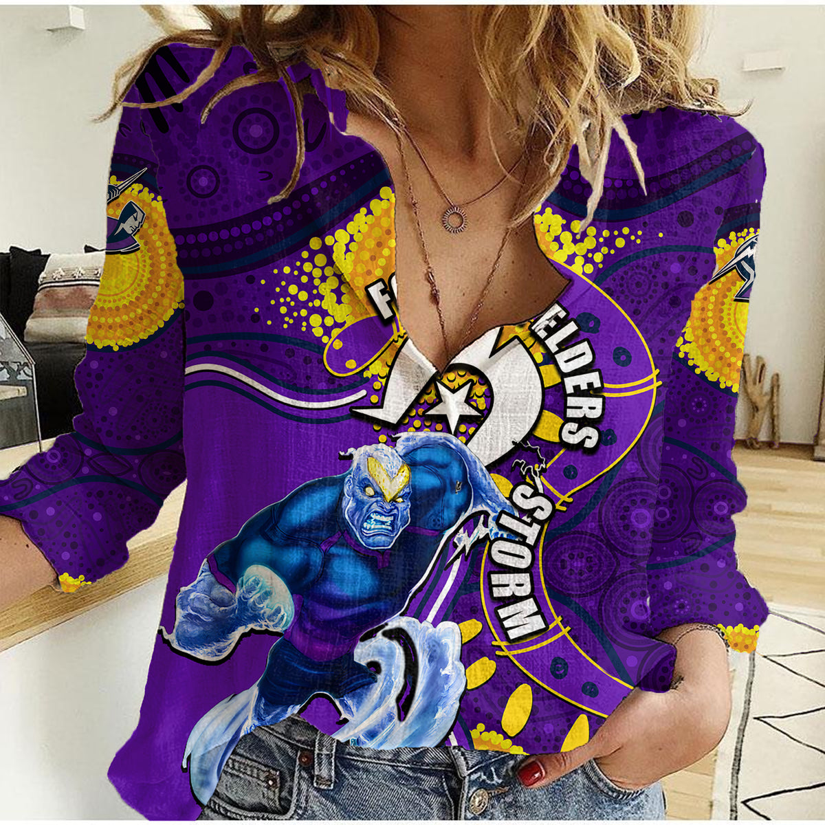 storm-mascot-nrl-women-casual-shirt-naidoc