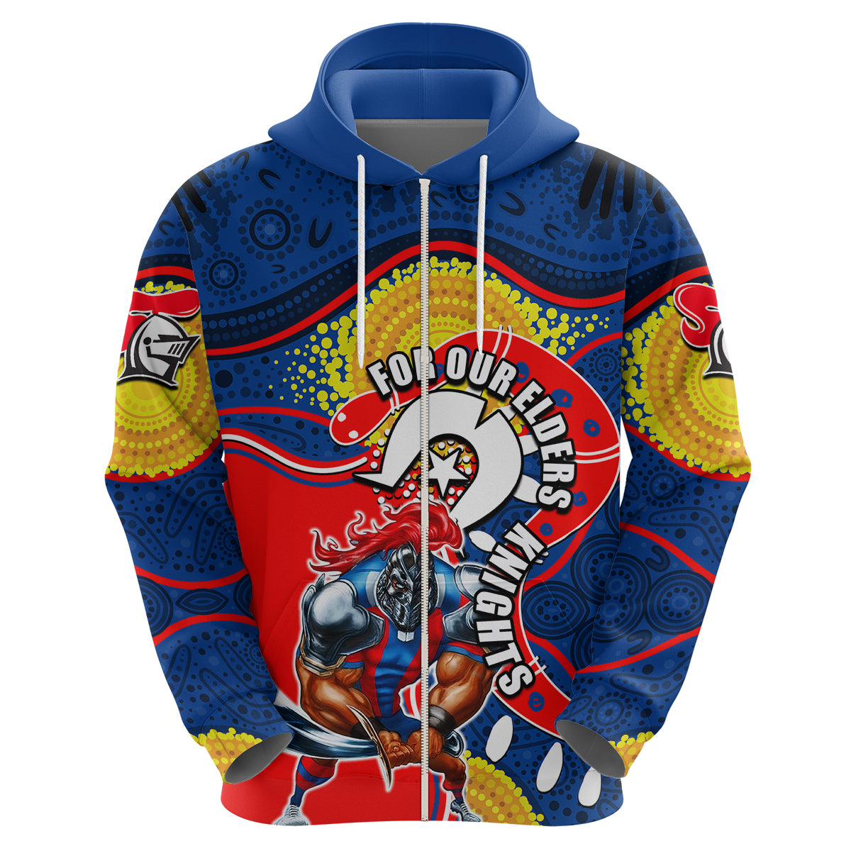 knights-mascot-nrl-hoodie-naidoc