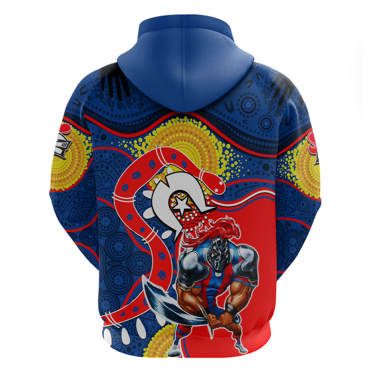 knights-mascot-nrl-hoodie-naidoc