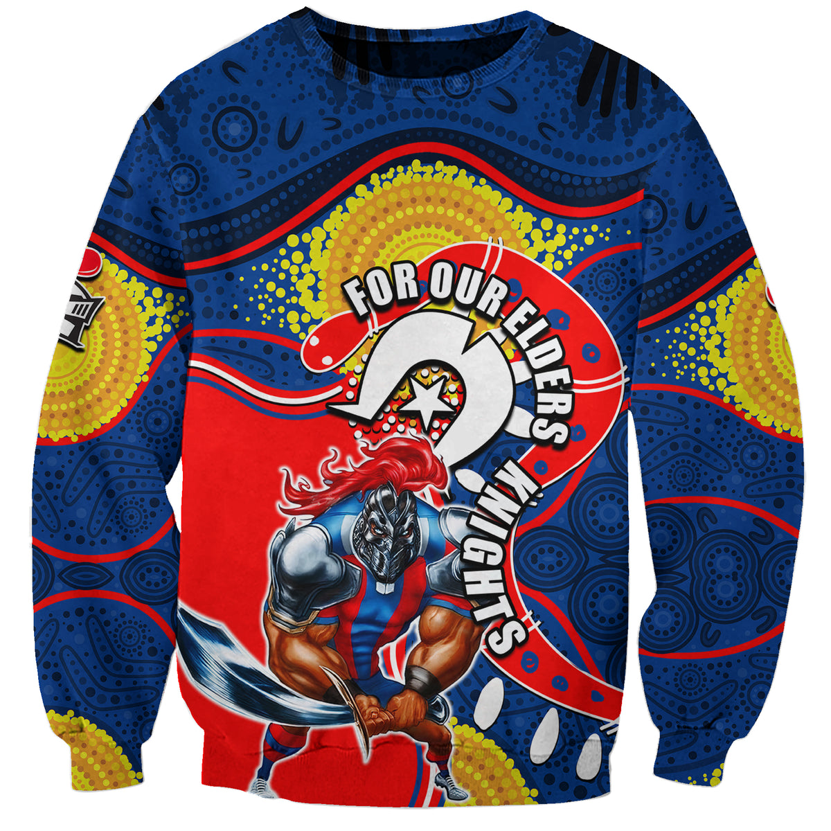 knights-mascot-nrl-sweatshirt-naidoc