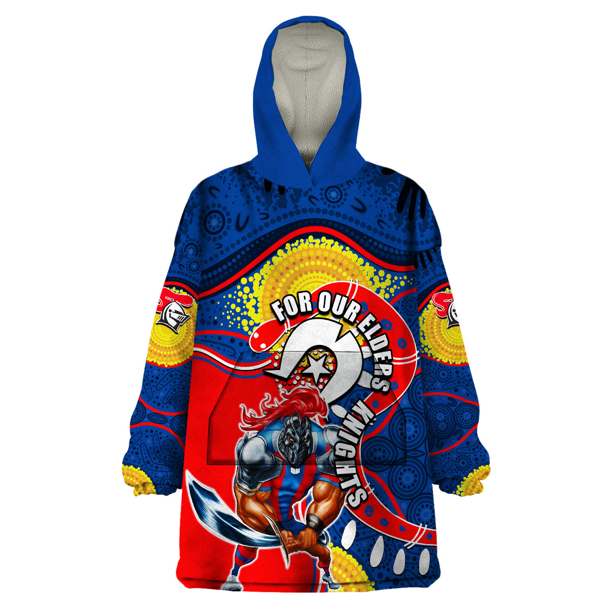 knights-mascot-nrl-wearable-blanket-hoodie-naidoc