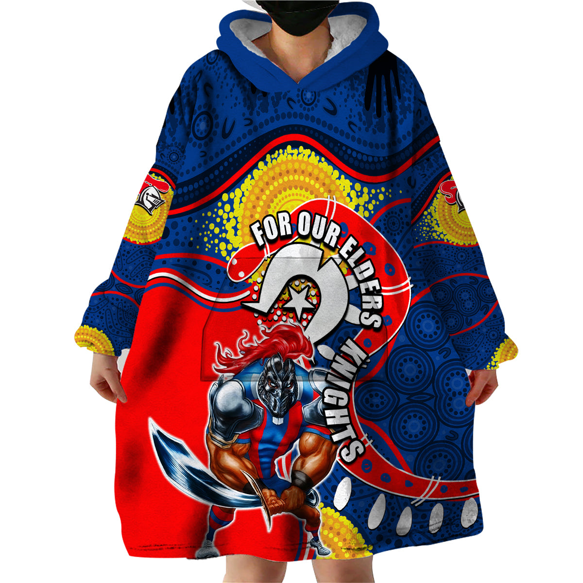knights-mascot-nrl-wearable-blanket-hoodie-naidoc