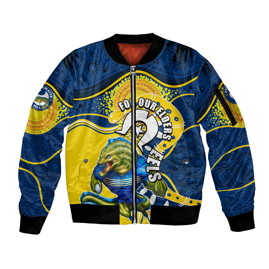 eels-mascot-nrl-sleeve-zip-bomber-jacket-naidoc