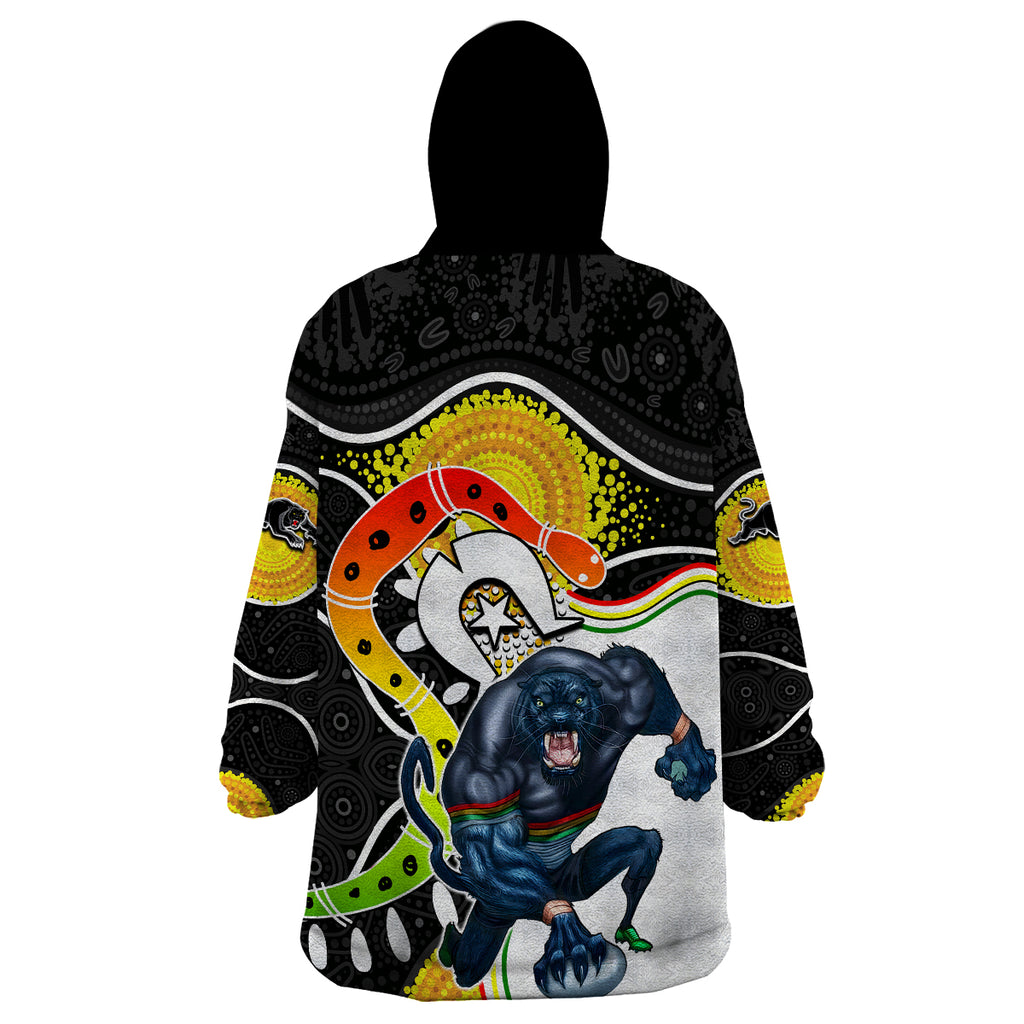 panthers-mascot-nrl-wearable-blanket-hoodie-naidoc