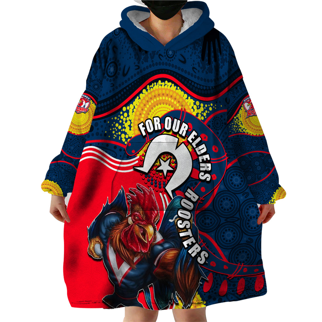 roosters-mascot-nrl-wearable-blanket-hoodie-naidoc