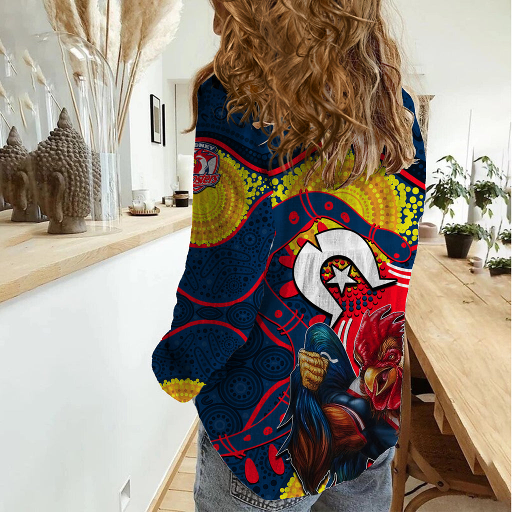 roosters-mascot-nrl-women-casual-shirt-naidoc