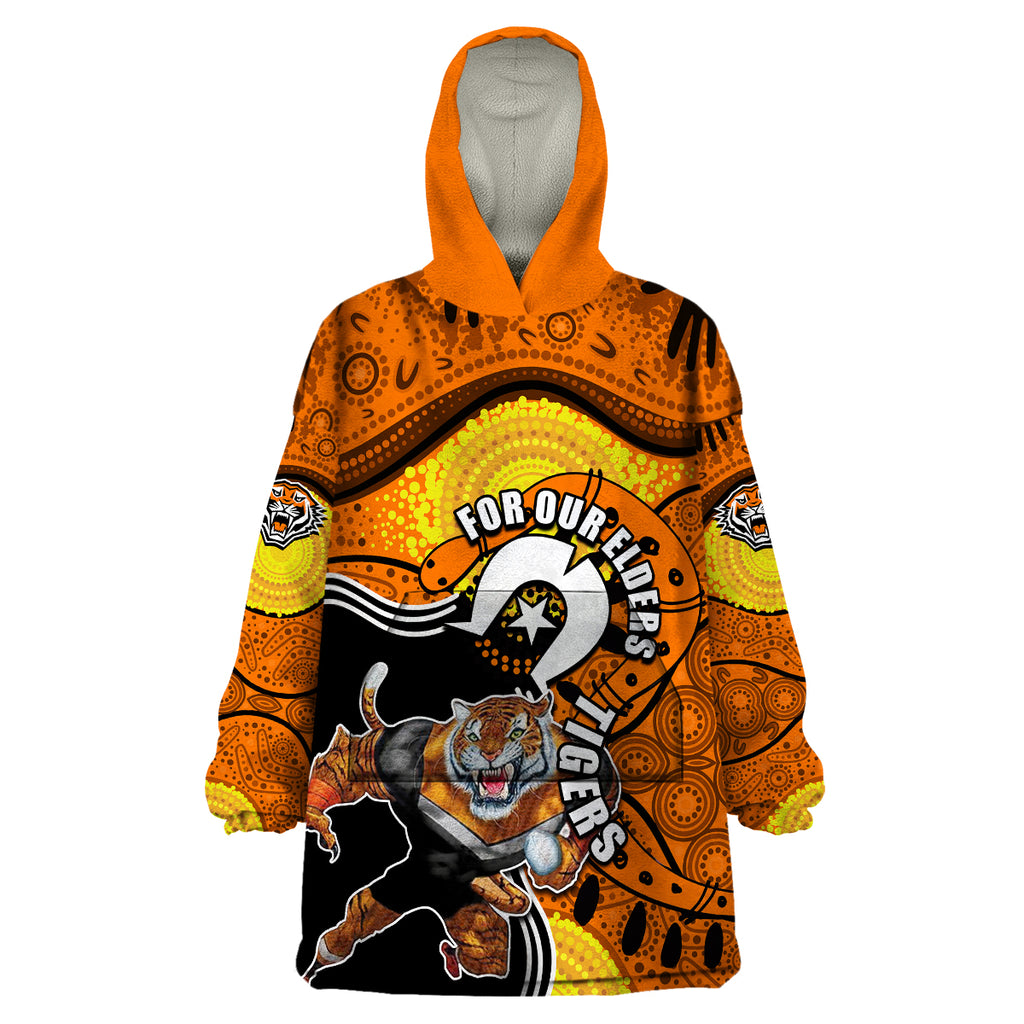 tigers-mascot-nrl-wearable-blanket-hoodie-naidoc