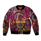 custom-personalised-and-number-broncos-nrl-sleeve-zip-bomber-jacket-aboriginal-patterns