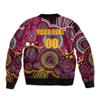 custom-personalised-and-number-broncos-nrl-sleeve-zip-bomber-jacket-aboriginal-patterns