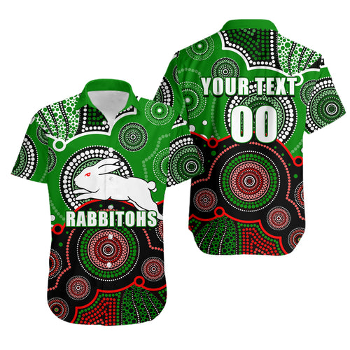 custom-personalised-and-number-rabbitohs-nrl-hawaiian-shirt-aboriginal-patterns