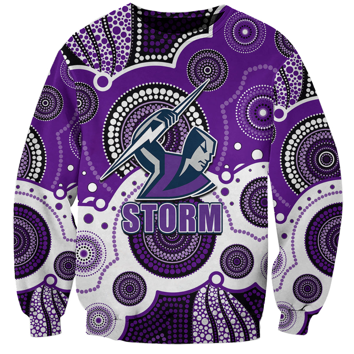 custom-personalised-and-number-storm-nrl-sweatshirt-aboriginal-patterns